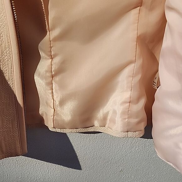 Karl Lagerfeld Career Jacket Full Zip Pastel Pink Women’s Size 8 Cardigan - Picture 4 of 5